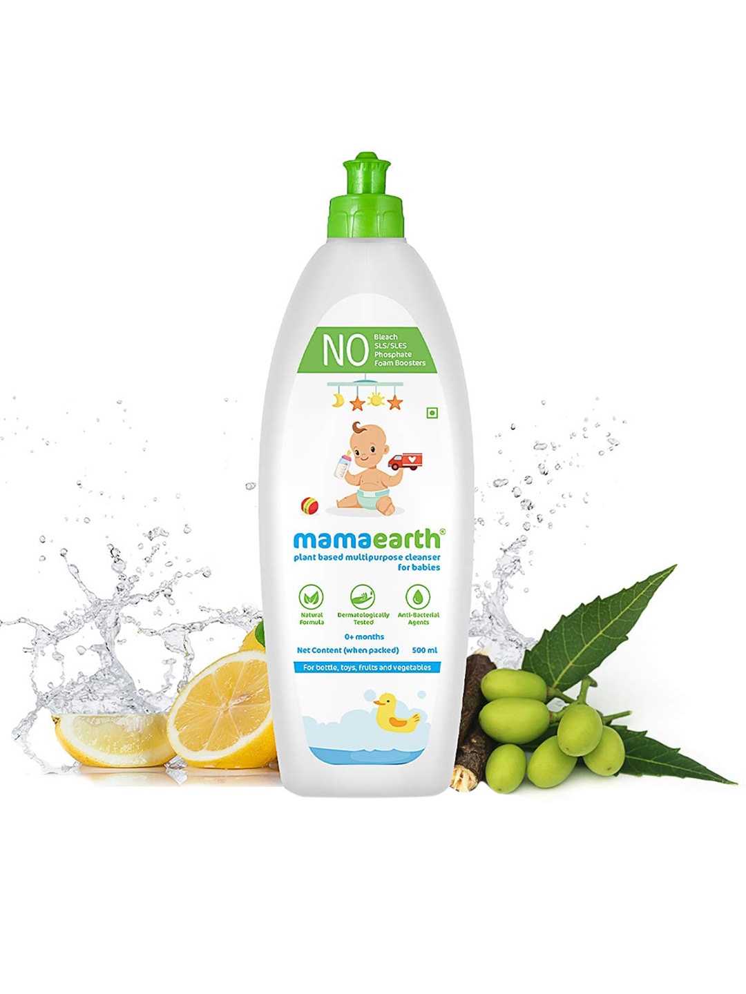 

Mamaearth Kids Plant-Based Multi Purpose Cleanser 500ml, Transparent