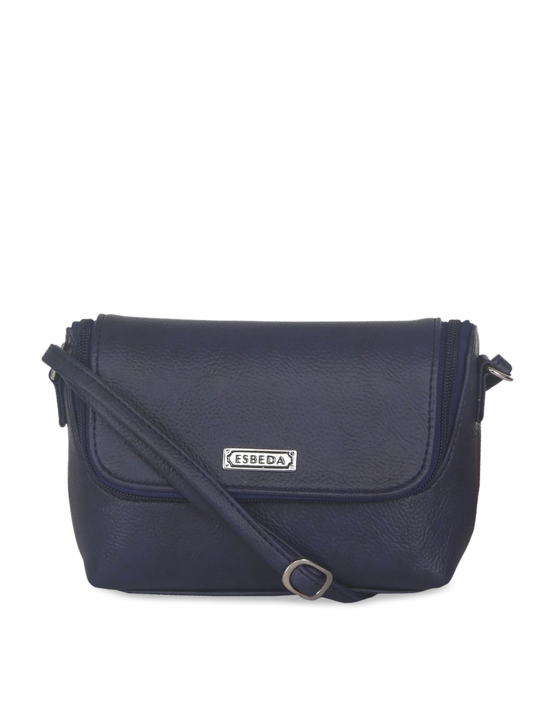 ESBEDA Blue PU Shopper Sling Bag with Tasselled