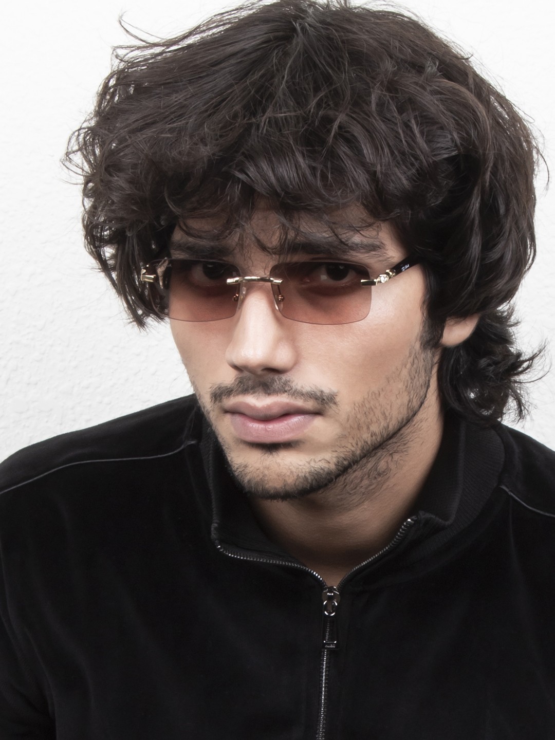 

Ted Smith Unisex Brown Lens & Gold-Toned Rectangle Sunglasses SOLITIARE_C6