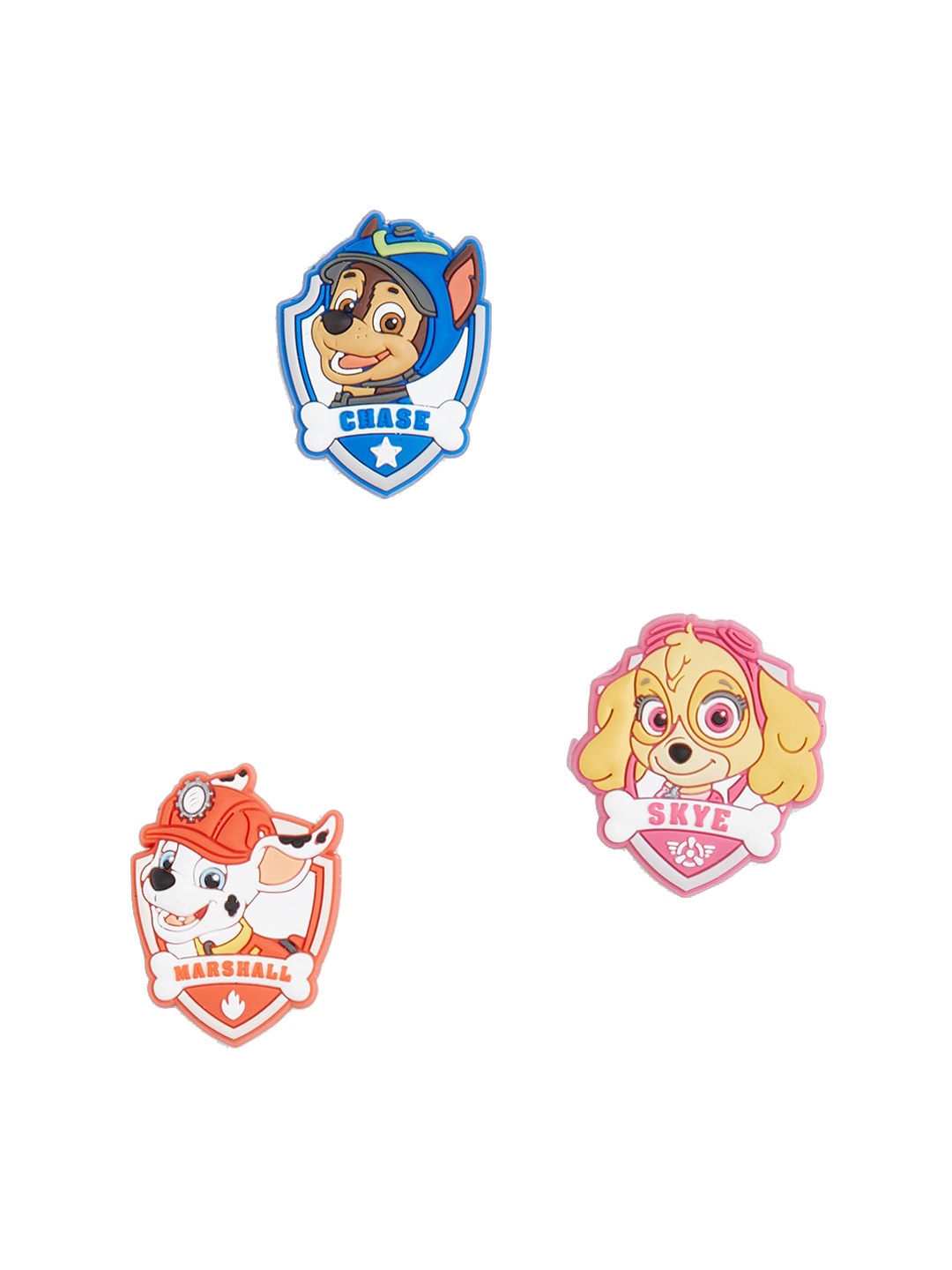 

Crocs Set Of 3 Yellow & Pink Paw Patrol Jibbitz Shoe Charms