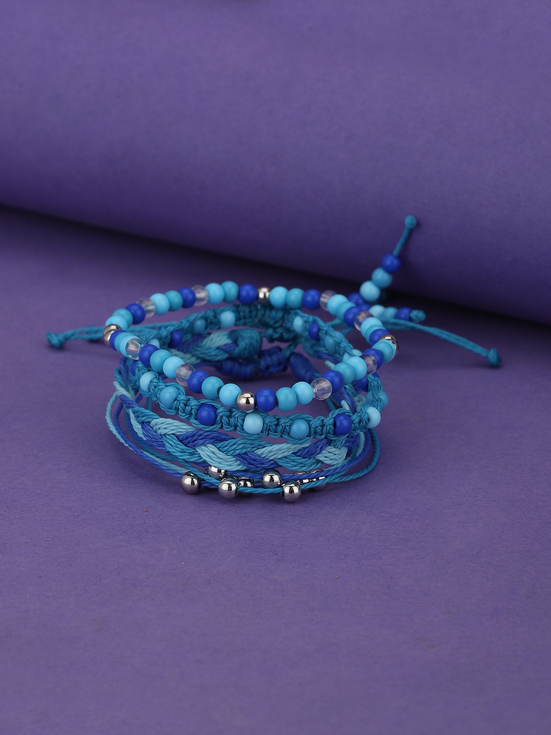 

Carlton London Women Set of 4 Bracelet, Blue