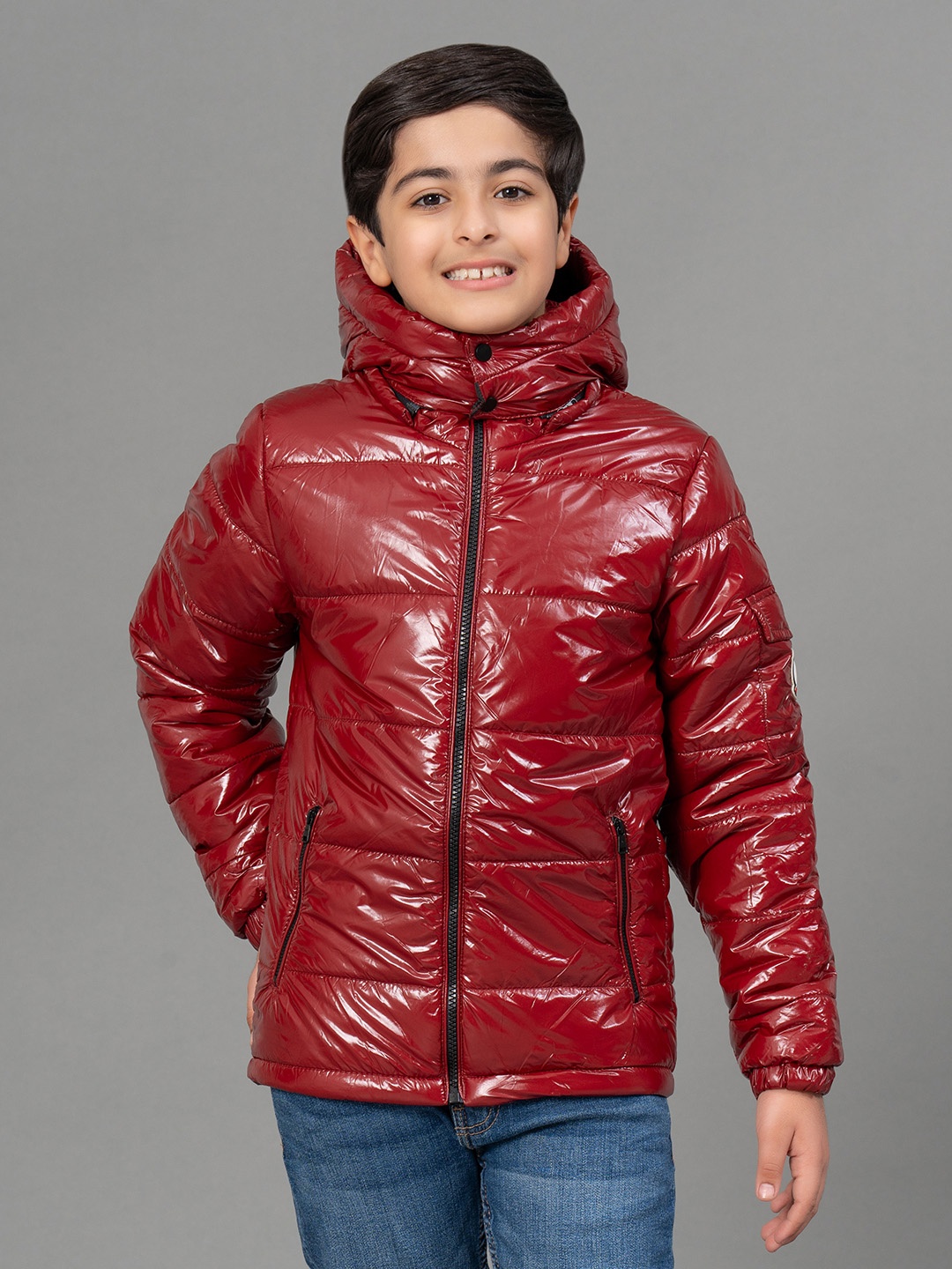 

Red Tape Kids Unisex Maroon Padded Jacket