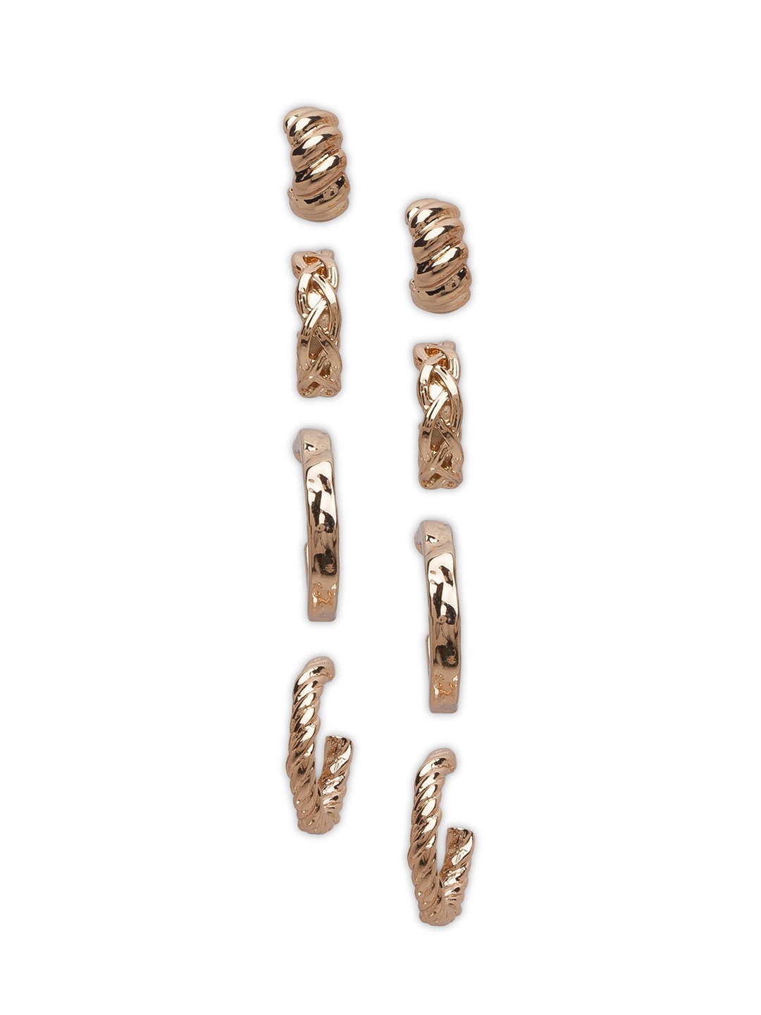 

Lilly & sparkle Set Of 4 Gold-Toned Contemporary Drop Earrings