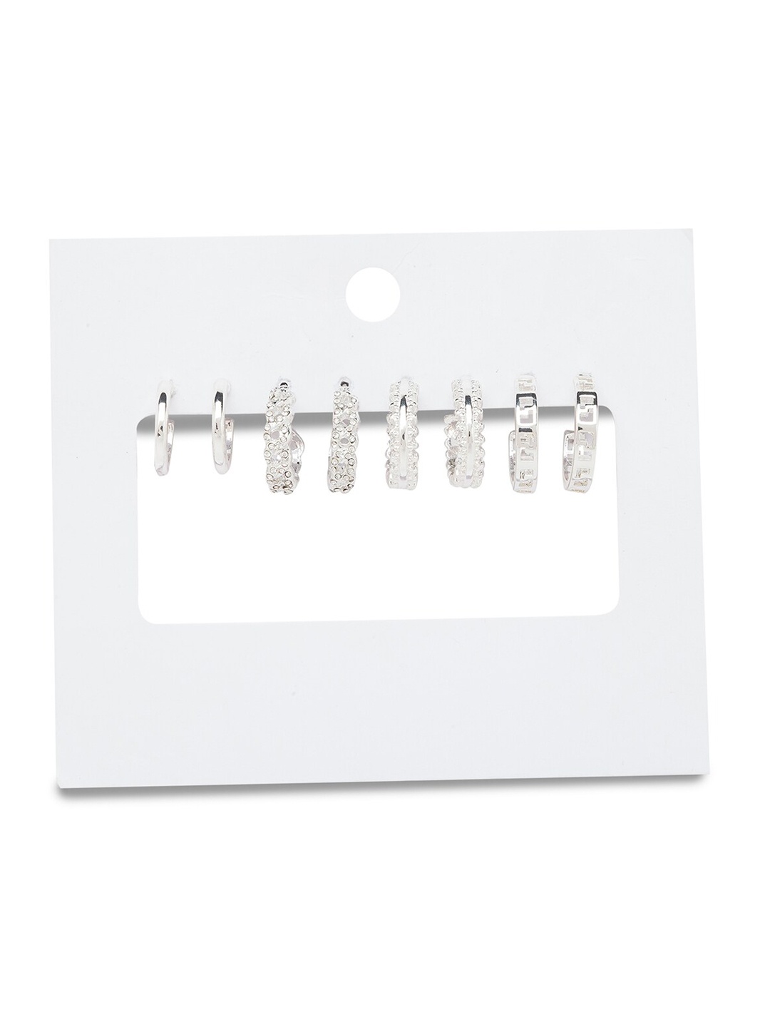 

Lilly & sparkle Silver-Toned Contemporary Drop Earrings