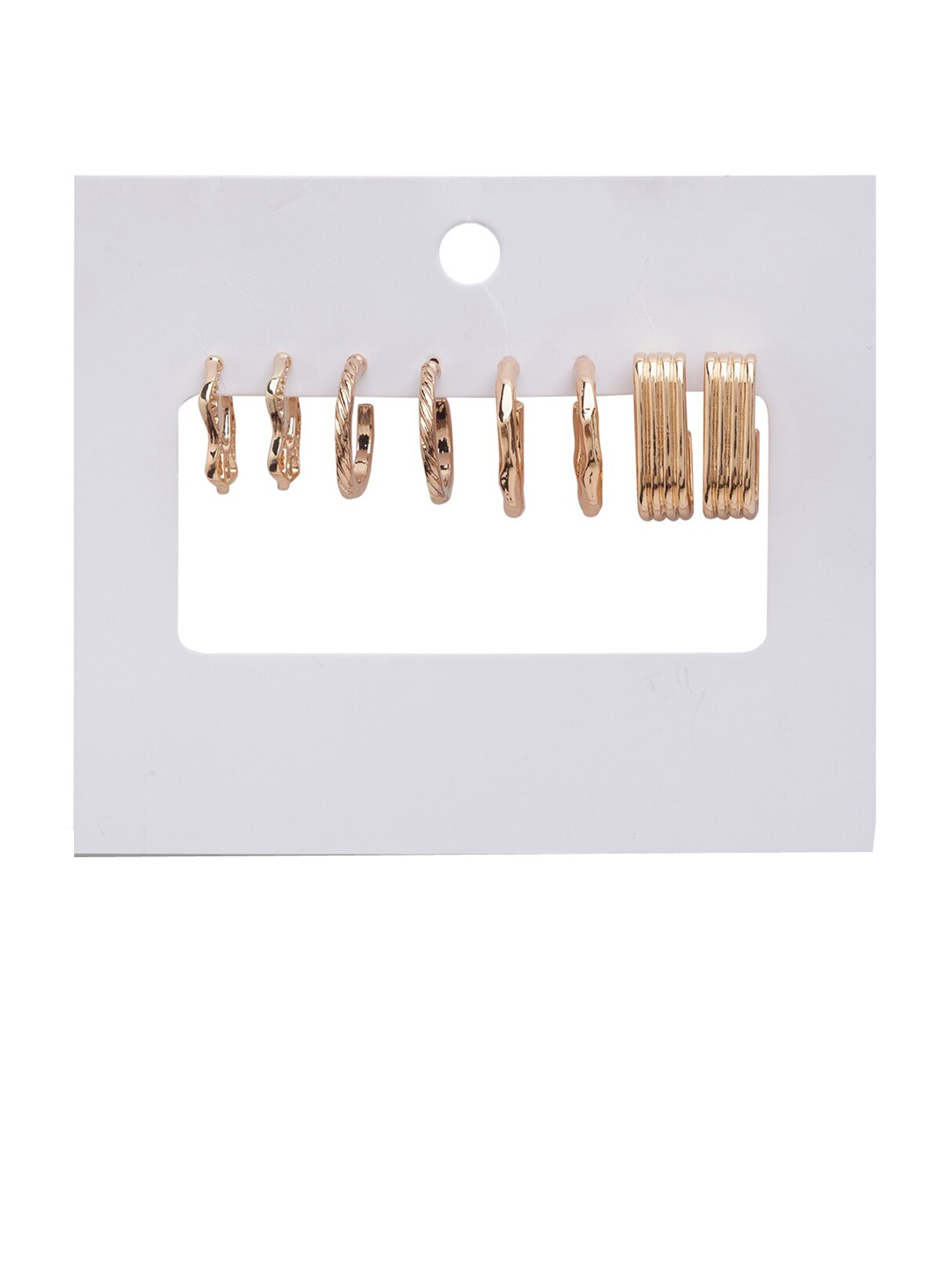 

Lilly & sparkle Set Of 4 Gold-Plated Contemporary Hoop Earrings