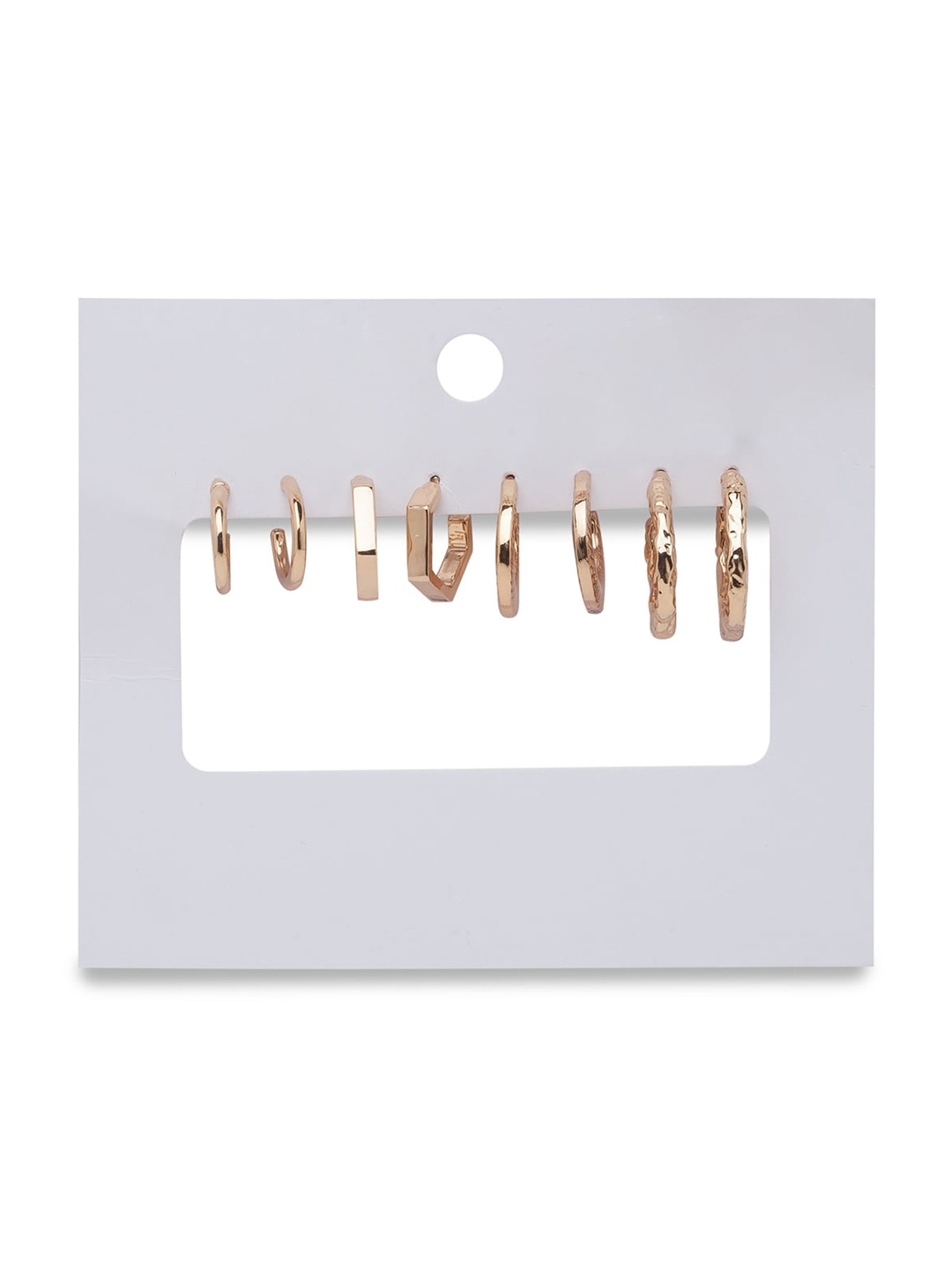 

Lilly & sparkle Set Of 4 Gold-Toned Contemporary Hoop Earrings