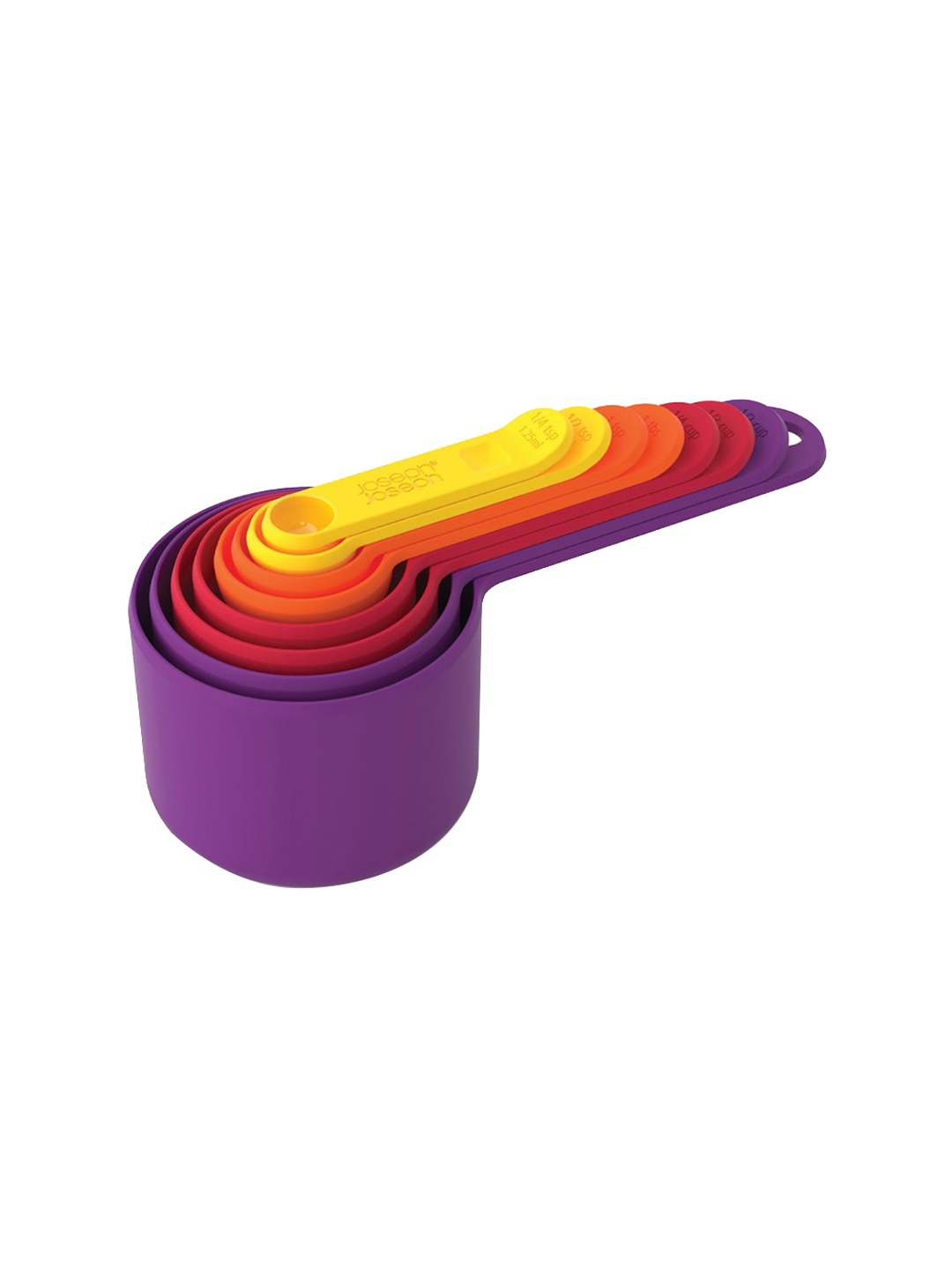 

Joseph Joseph Set Of 8 Solid Nest Measuring Cups, Red