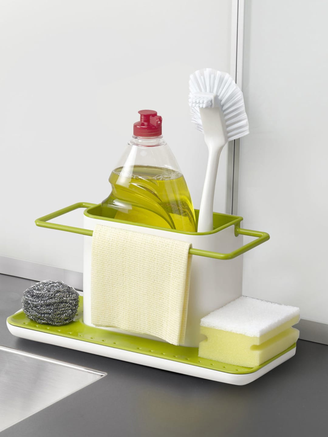 

Joseph Joseph Green & White Caddy Large Kitchen Sink Tidy