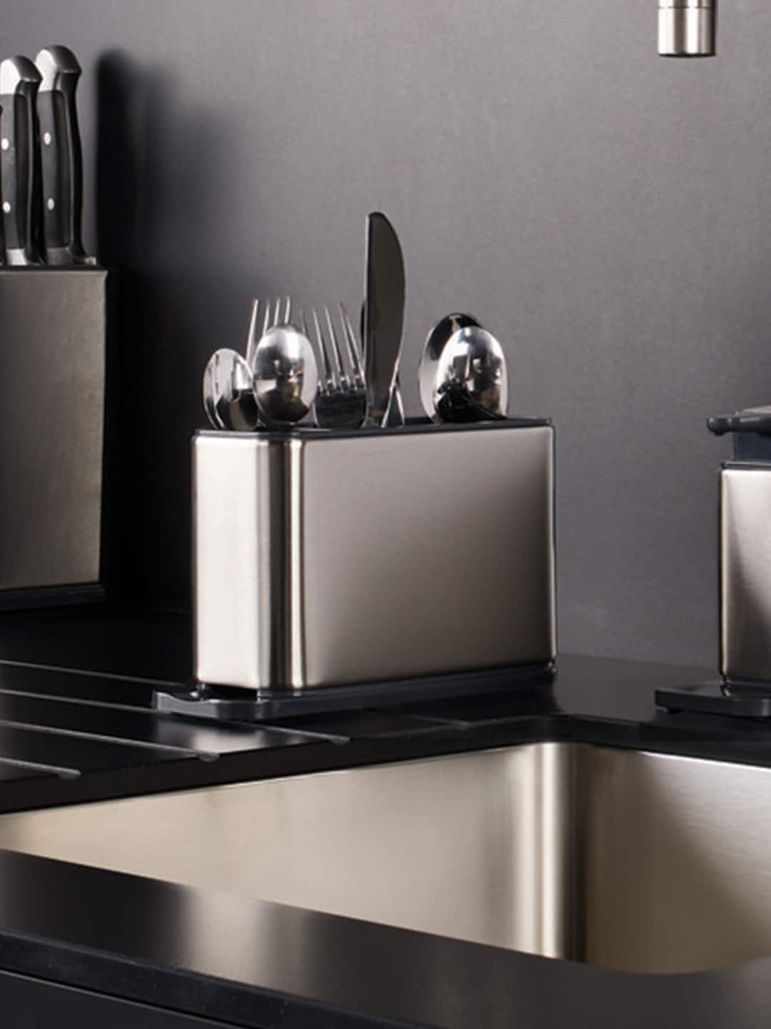 

Joseph Joseph Grey Surface Cutlery Drainer