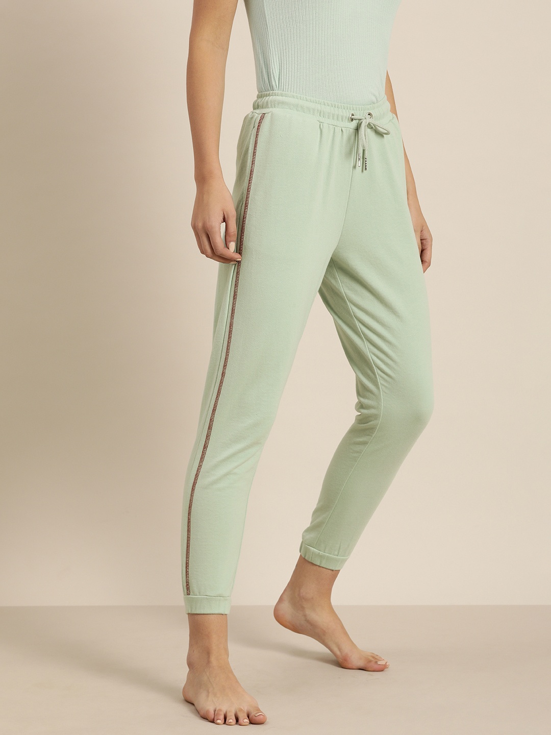 

ether Women Mint Green Solid Lounge Pants