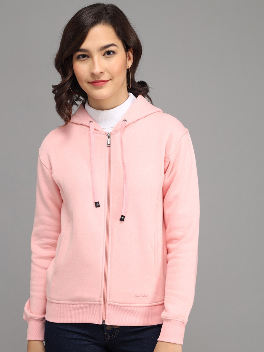 

ANTI CULTURE Women Peach-Coloured Sweatshirt
