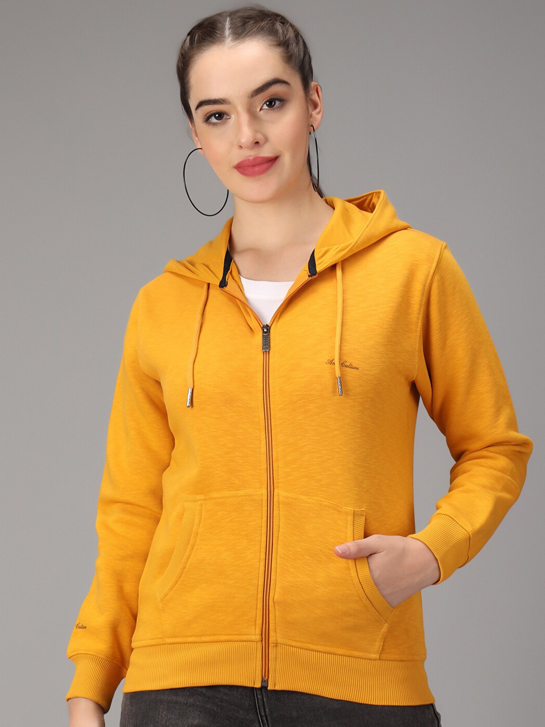 

ANTI CULTURE Women Mustard Sweatshirt