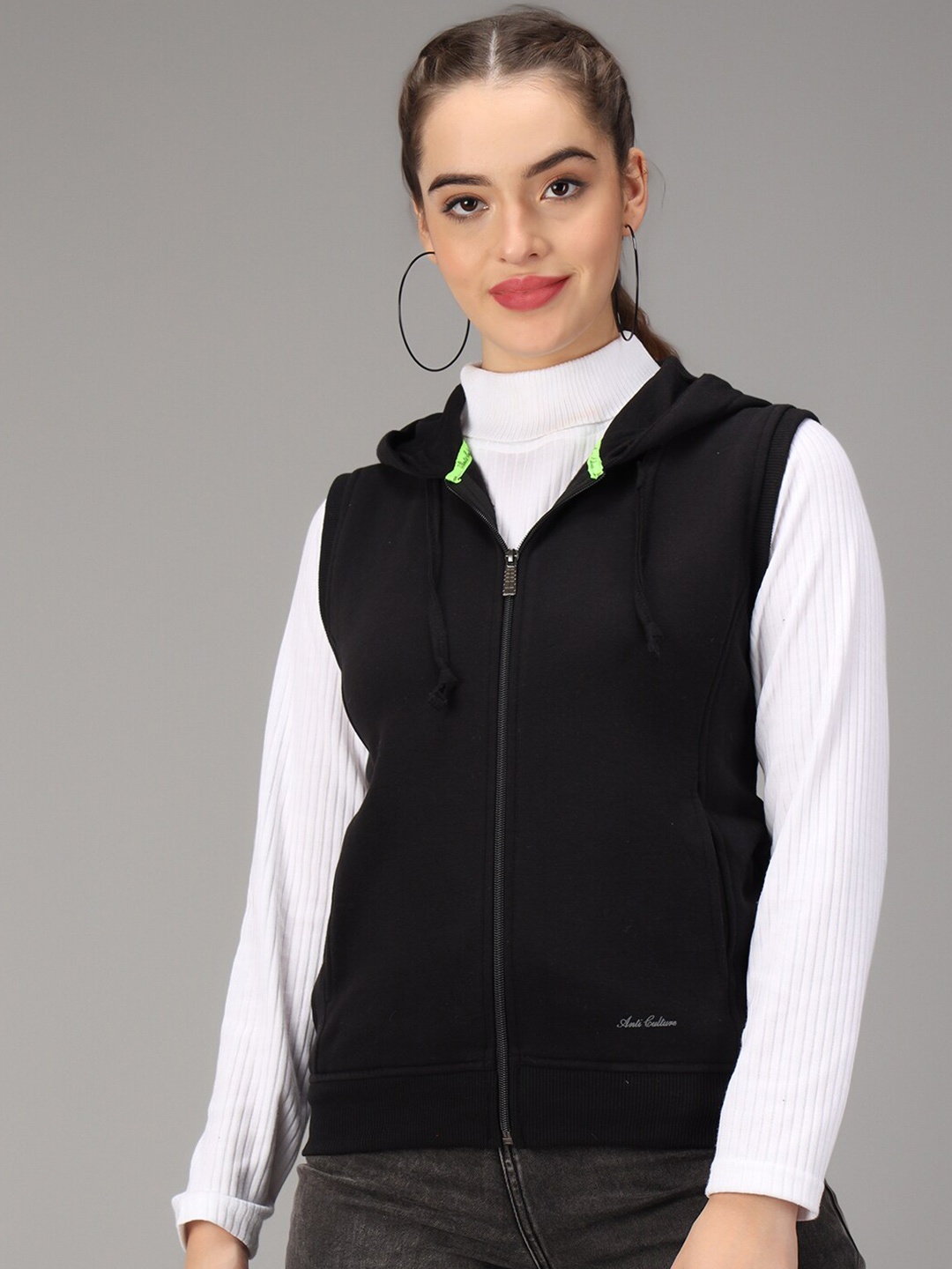 

ANTI CULTURE Women Black Sweatshirt