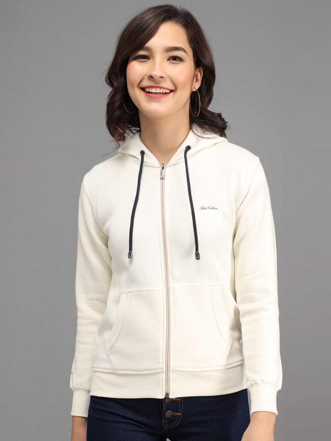 

ANTI CULTURE Women White Sweatshirt