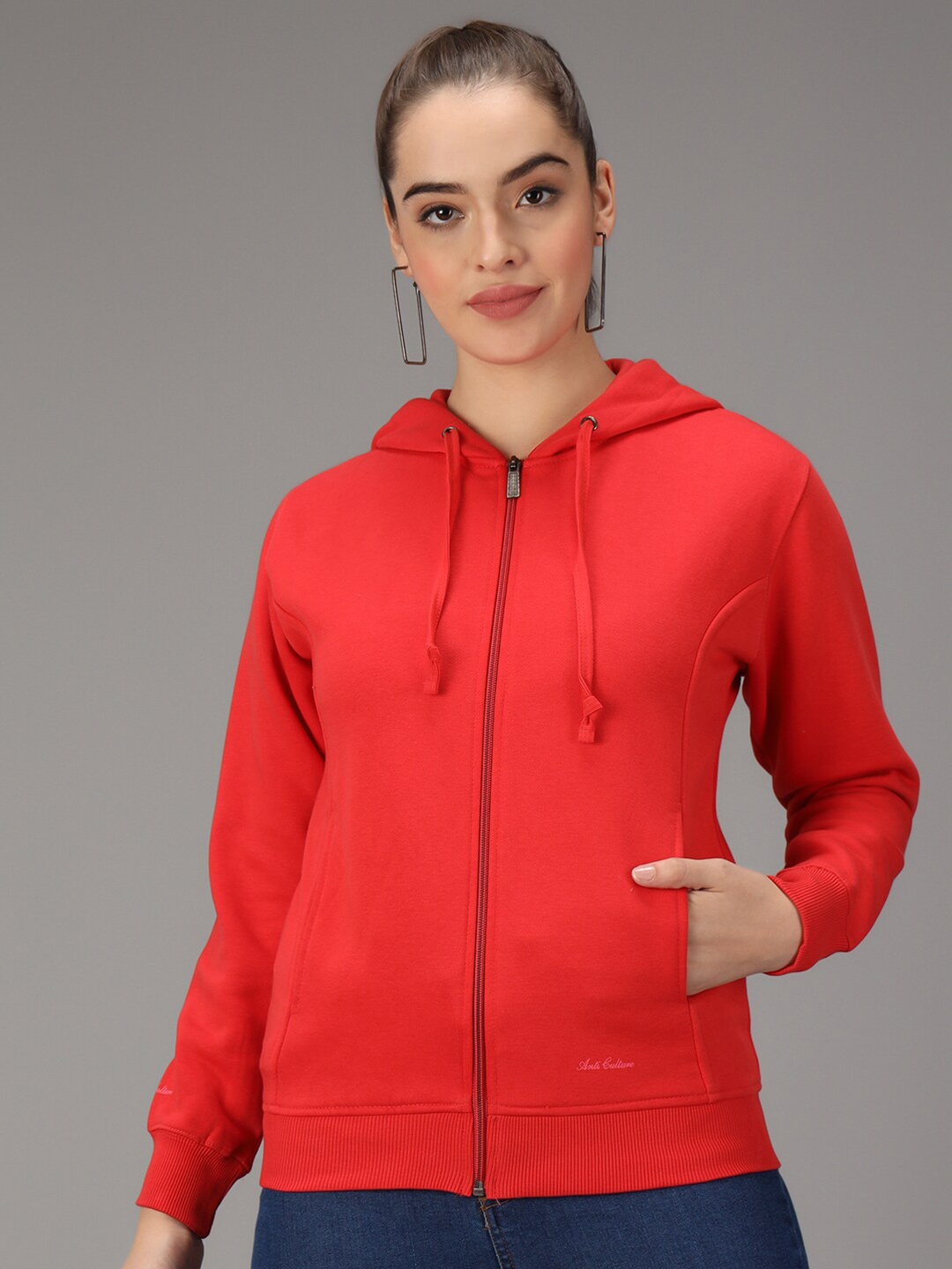 

ANTI CULTURE Women Red Sweatshirt