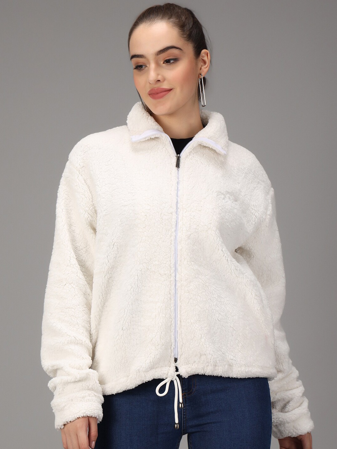 

ANTI CULTURE Women White Sweatshirt