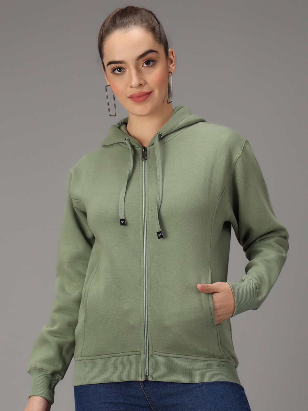 

ANTI CULTURE Women Green Sweatshirt