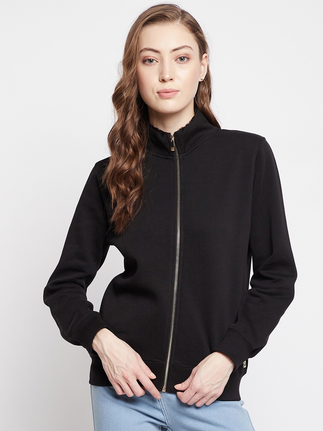 

Madame Women Black Sweatshirt
