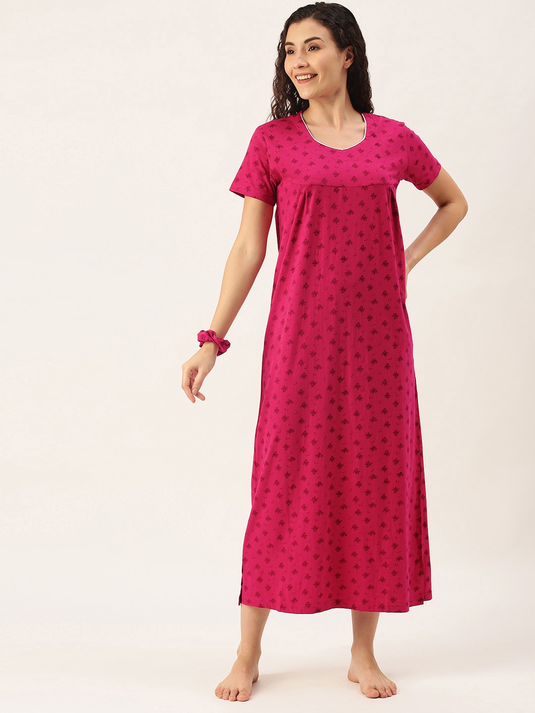 

Slumber Jill Red Printed Maxi Nightdress
