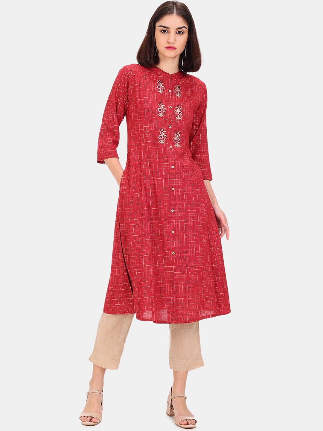 

Karigari Women Red Kurta