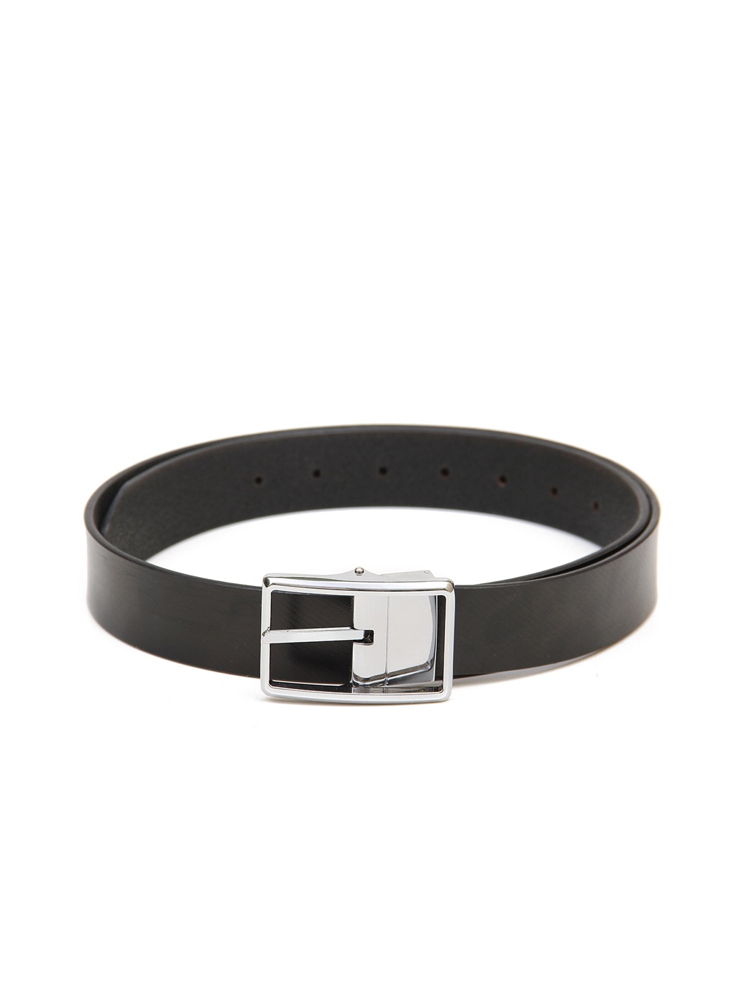 

Calvadoss Men Black Textured Leather Formal Belt