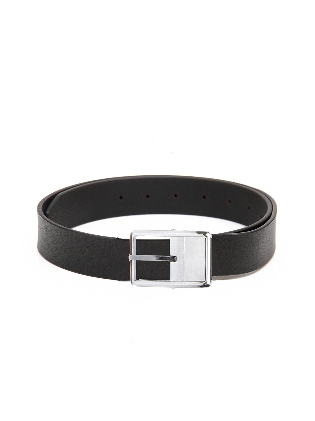 

Calvadoss Men Black Textured Leather Formal Belt