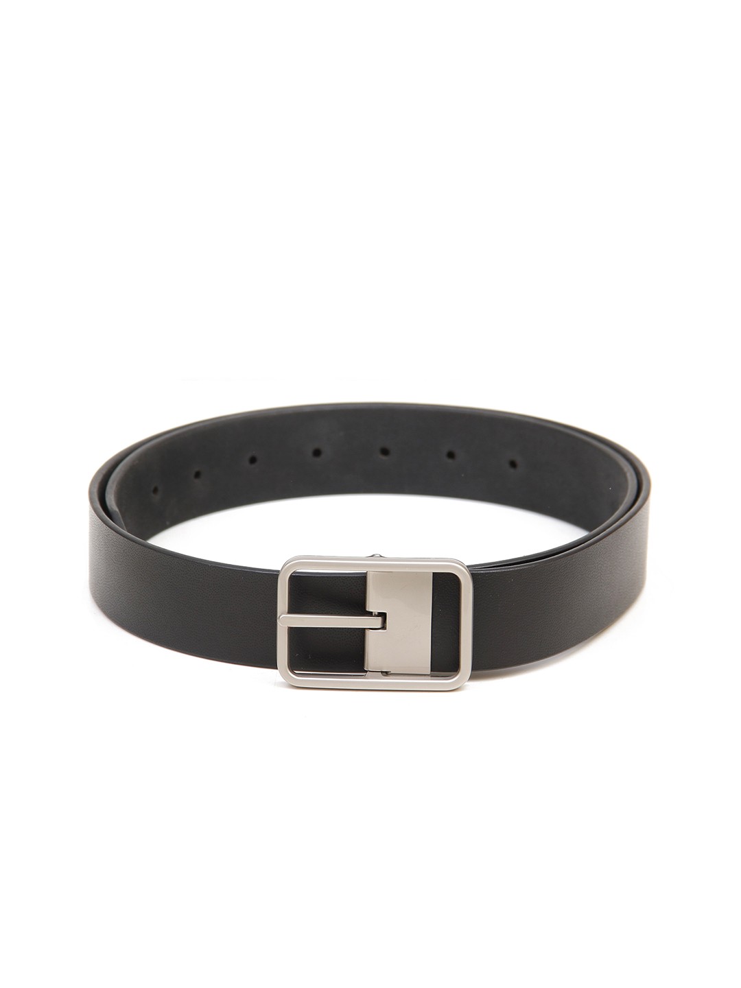 

Calvadoss Men Black Textured Leather Formal Belt