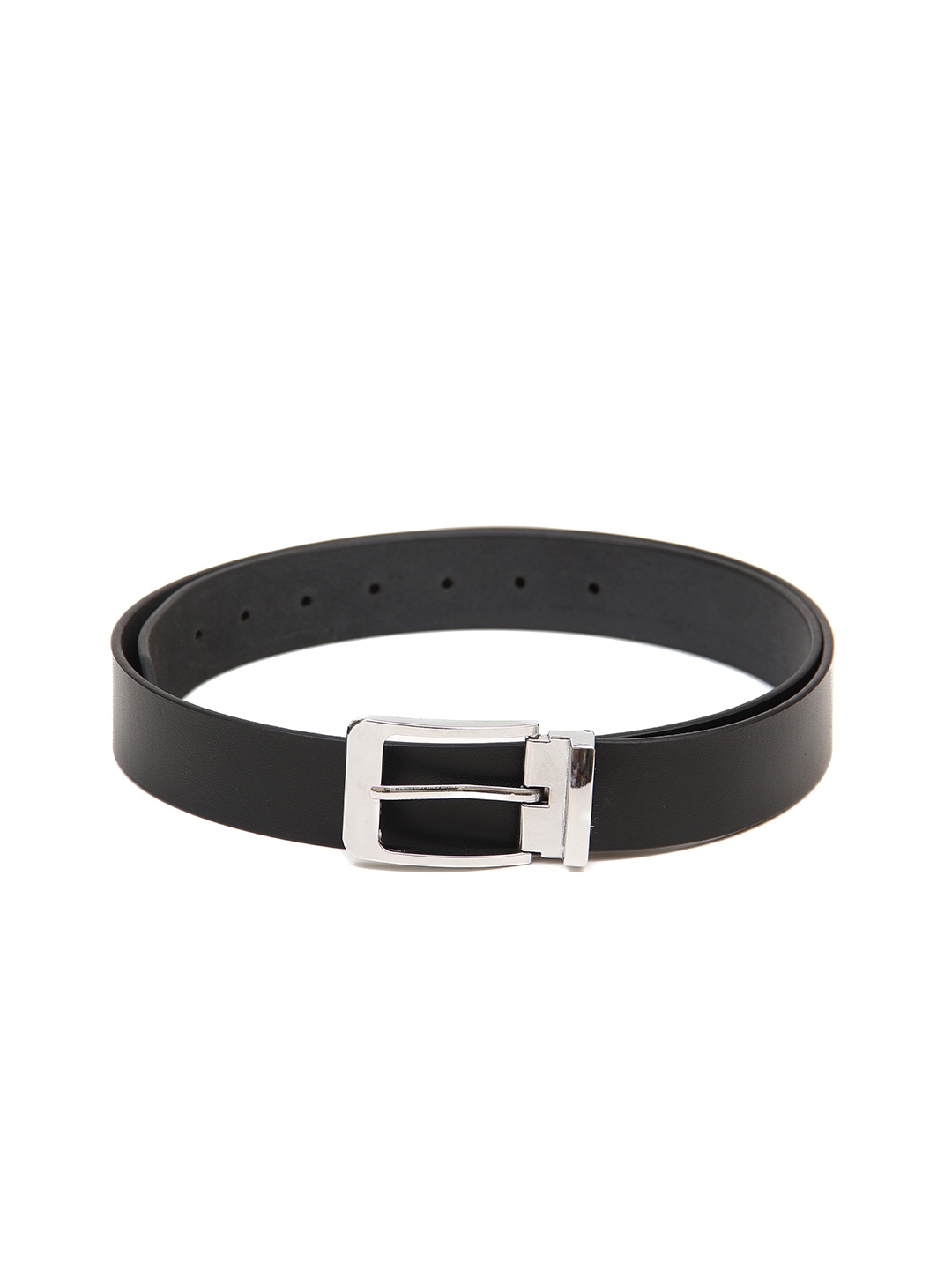

Calvadoss Men Black Textured Leather Formal Belt