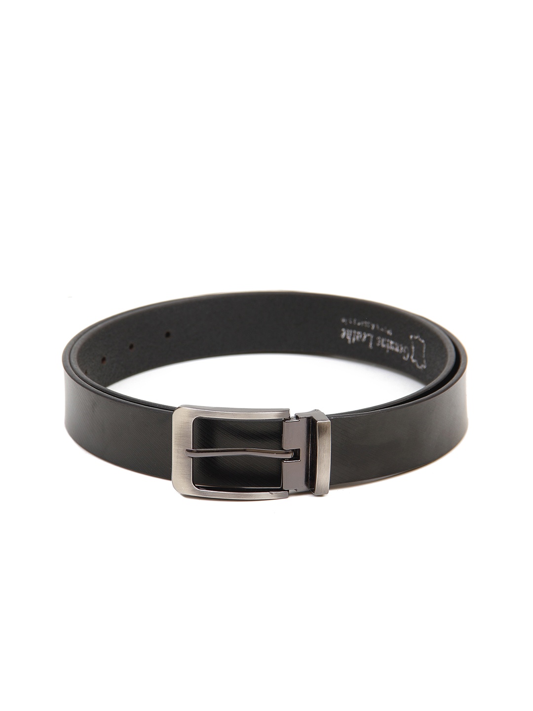 

Calvadoss Men Black Textured Leather Reversible Formal Belt