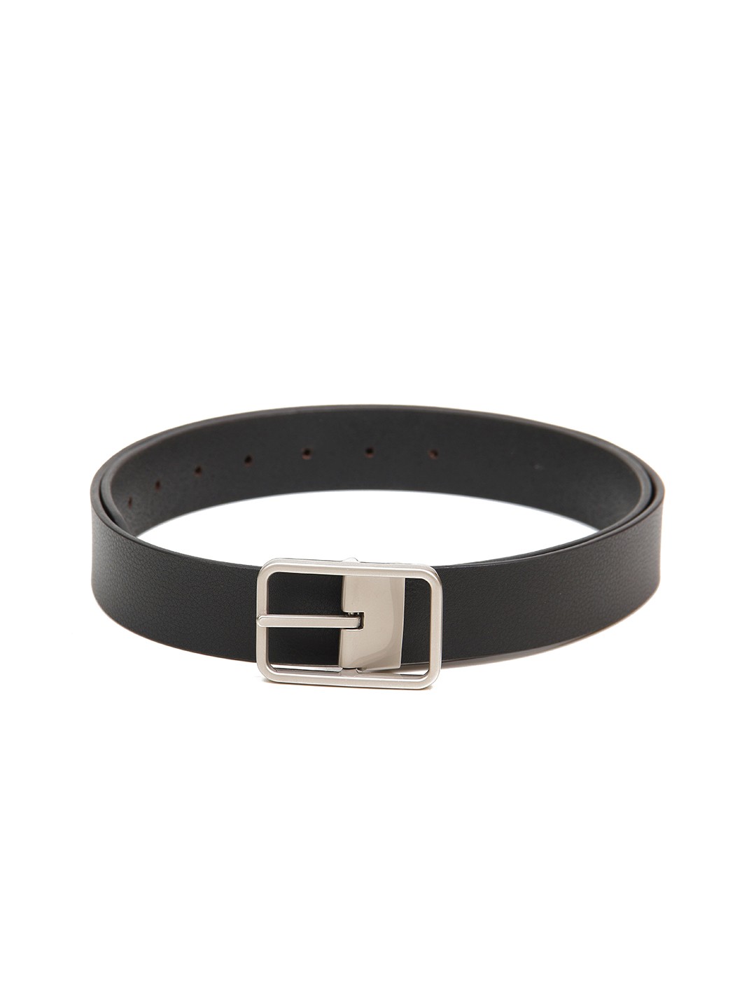 

Calvadoss Men Black Textured Leather Formal Belt