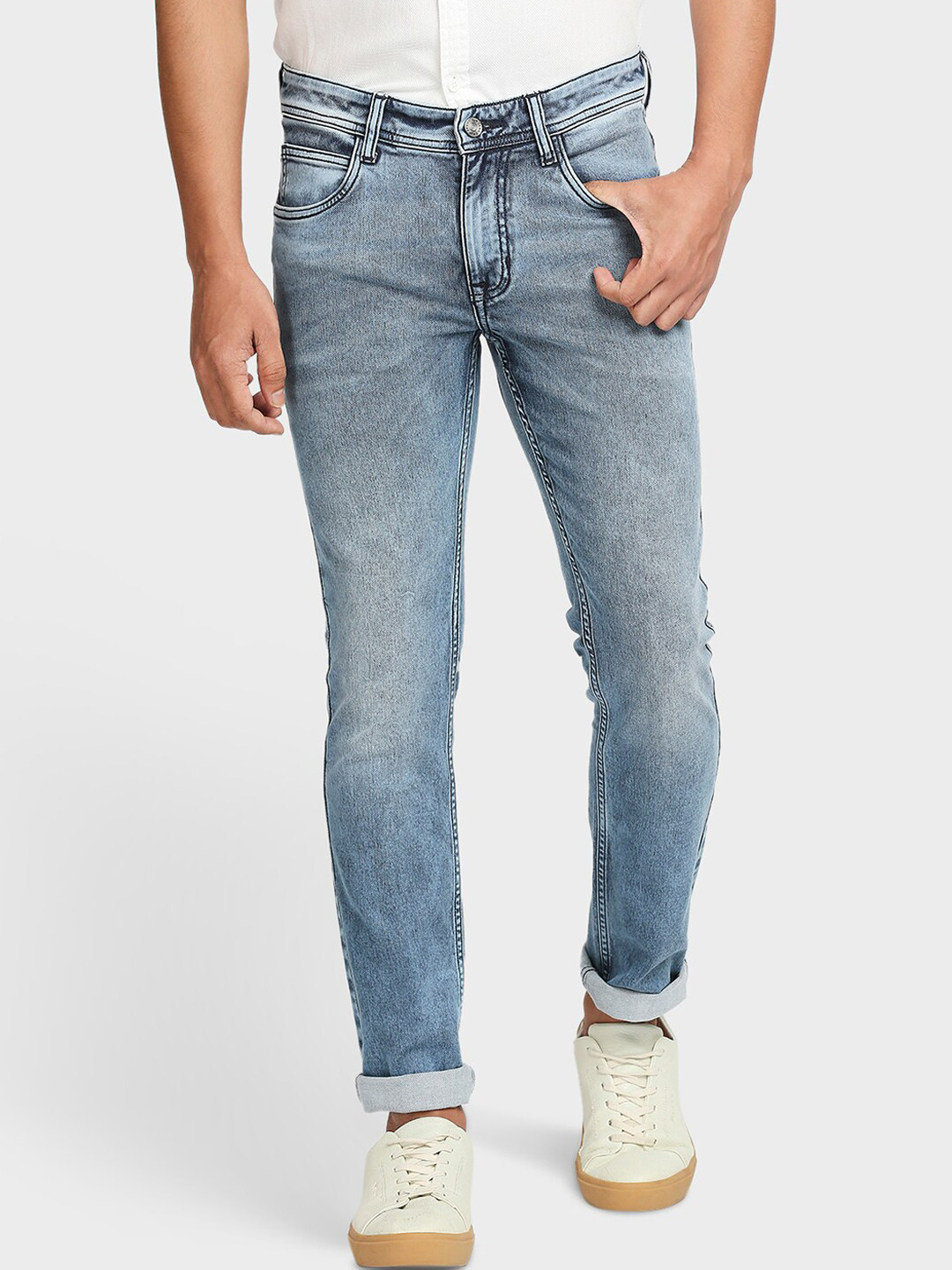 

ColorPlus Men Blue Tapered Fit Heavy Fade Jeans