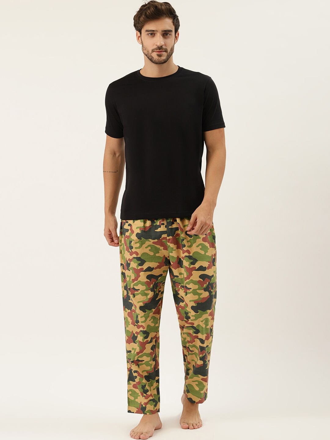 

Rapra The Label Men Multicoloured Camouflage Printed Lounge Pants, Multi