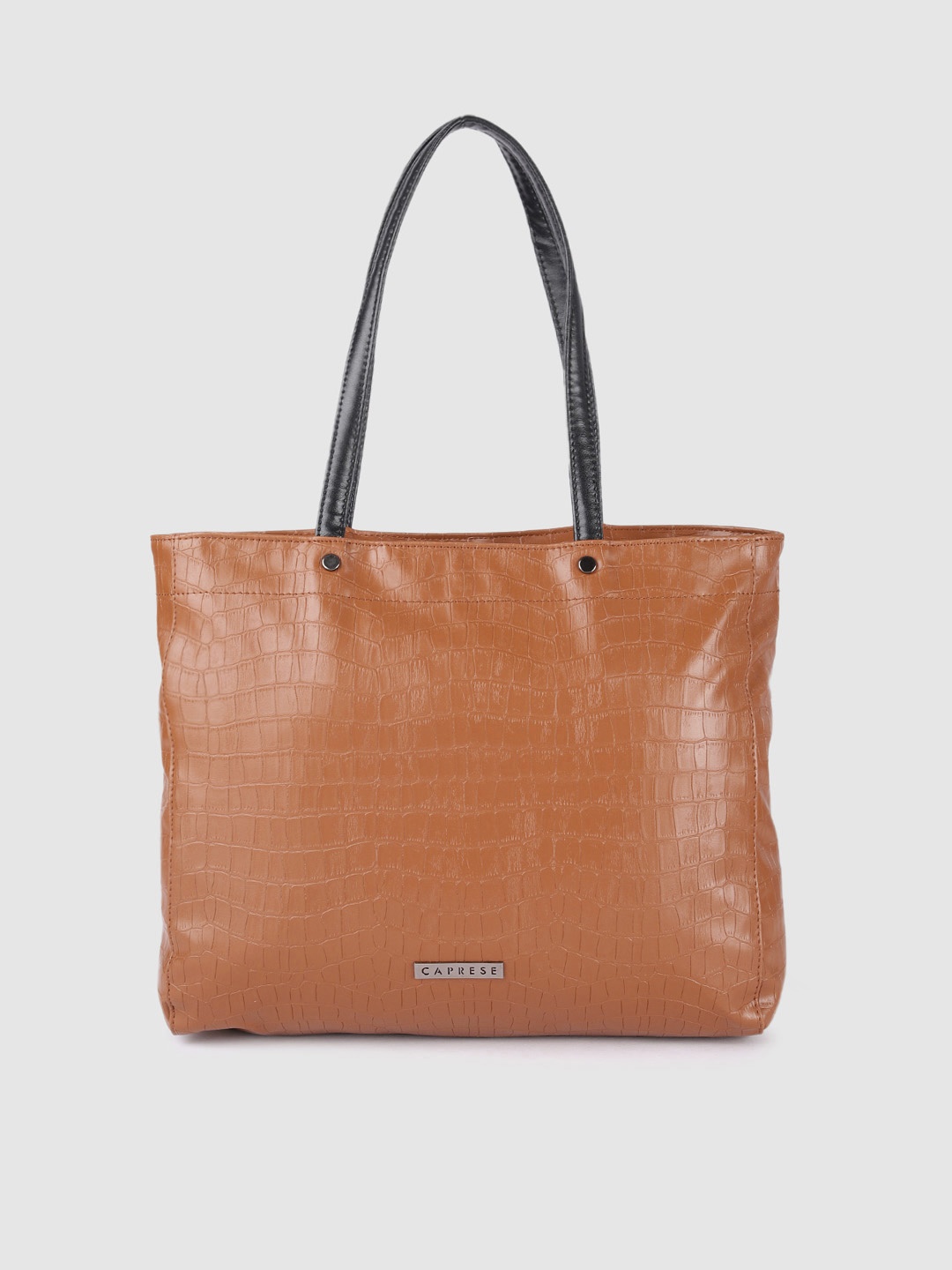 

Caprese Brown Croc Textured TARA Shoulder Bag