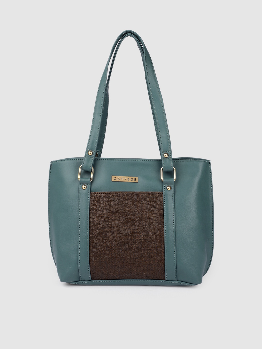

Caprese Blue PU Structured Shoulder Bag