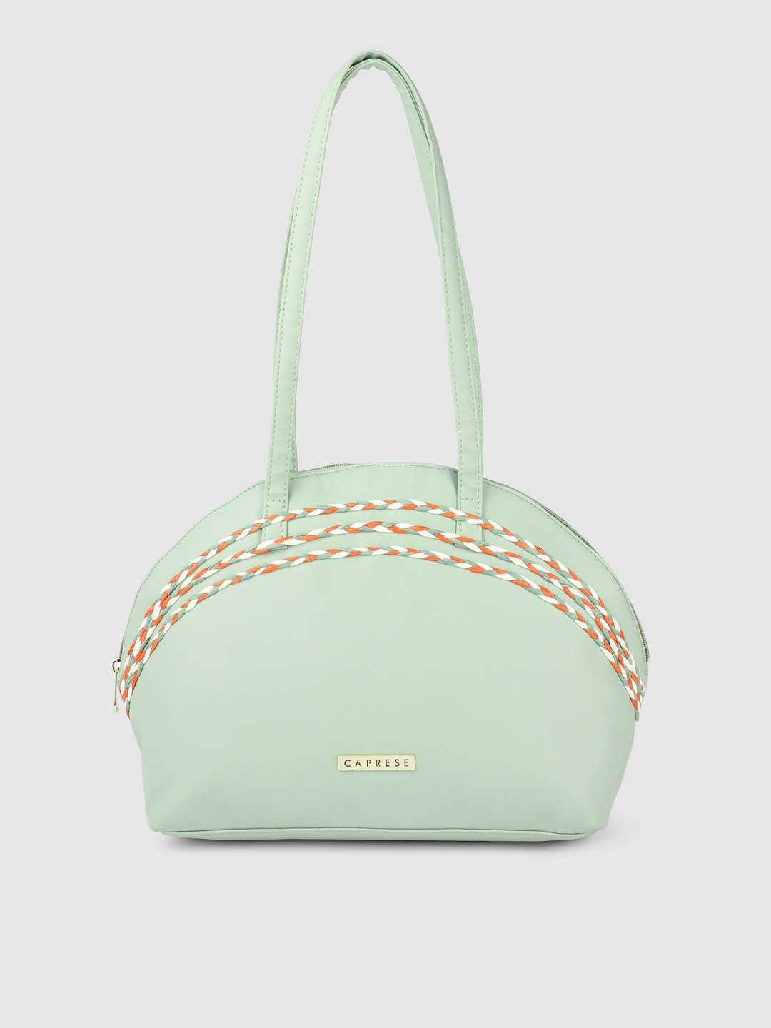 

Caprese Green PU Half Moon Shoulder Bag