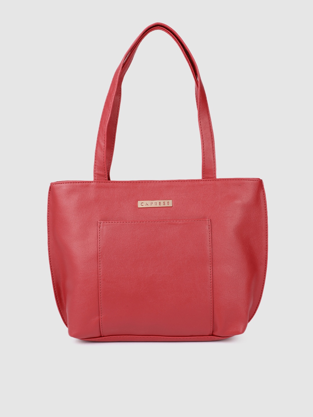 

Caprese Red Solid CLAIRE Structured Shoulder Bag