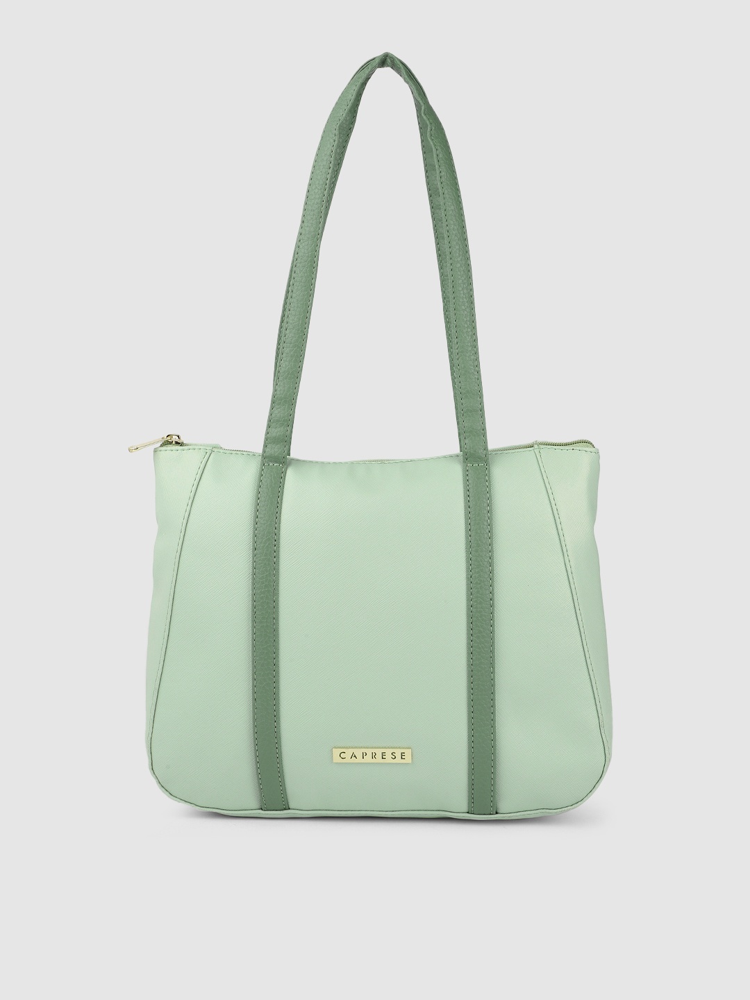 

Caprese Green PU Structured Shoulder Bag