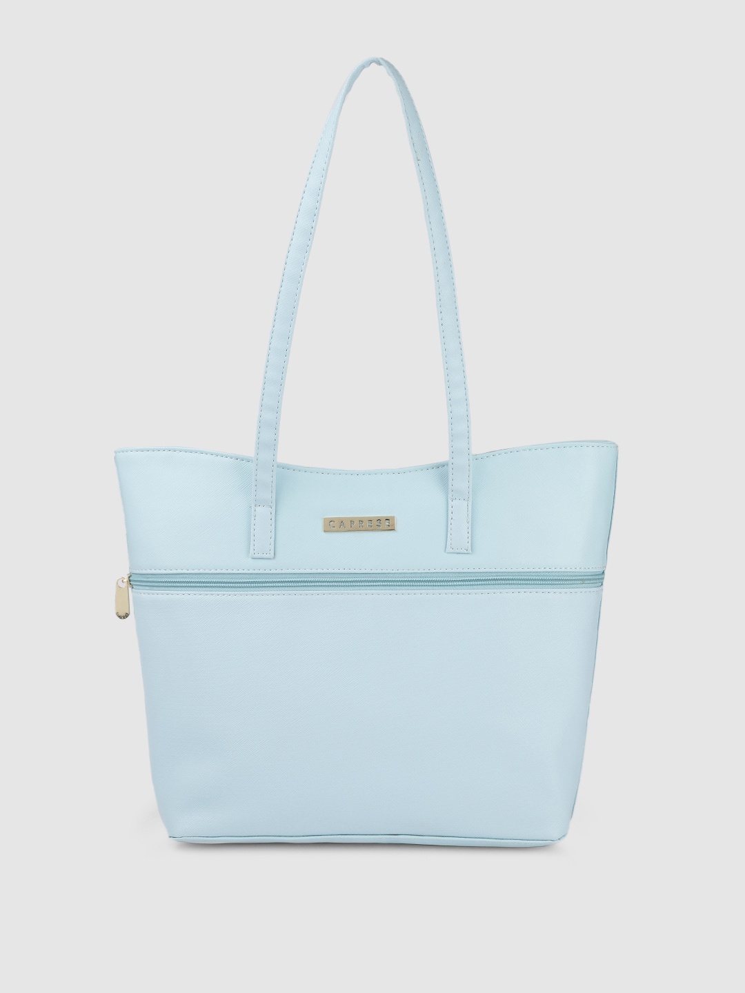 

Caprese Blue PU Structured Shoulder Bag