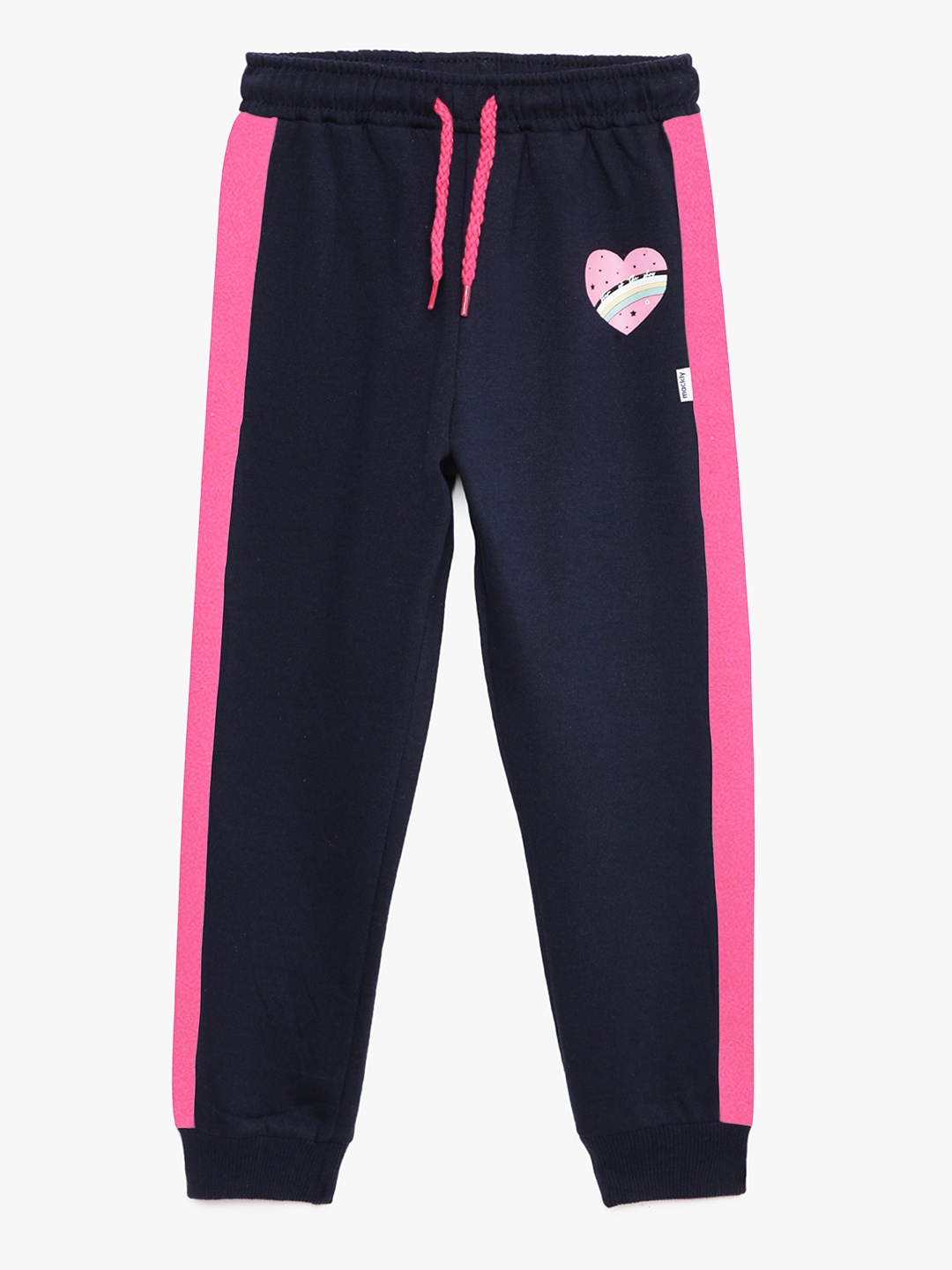 

mackly Girls Navy Blue Solid Joggers
