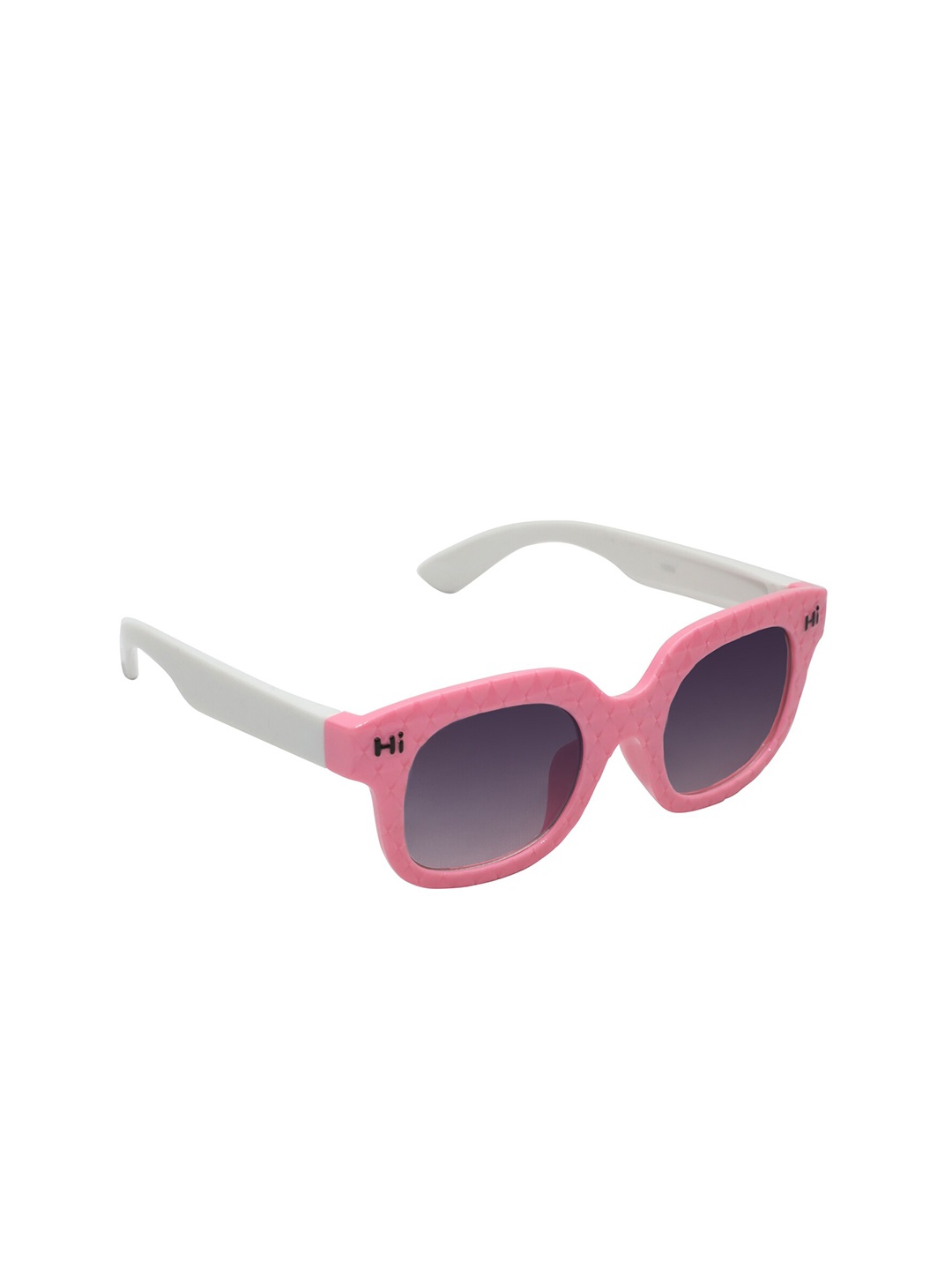 

Spiky Kids Purple Lens & Pink Square Sunglasses with UV Protected Lens Hi_Pnk_Wht