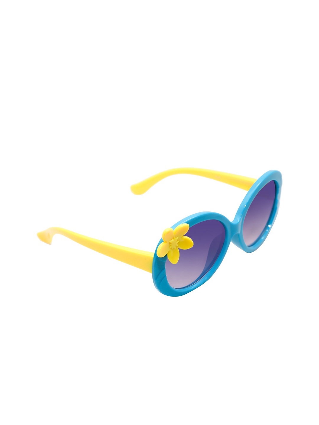 

Spiky Unisex Kids Blue Lens & Yellow Oval Sunglasses with UV Protected Lens 1508_Blu_Ylw