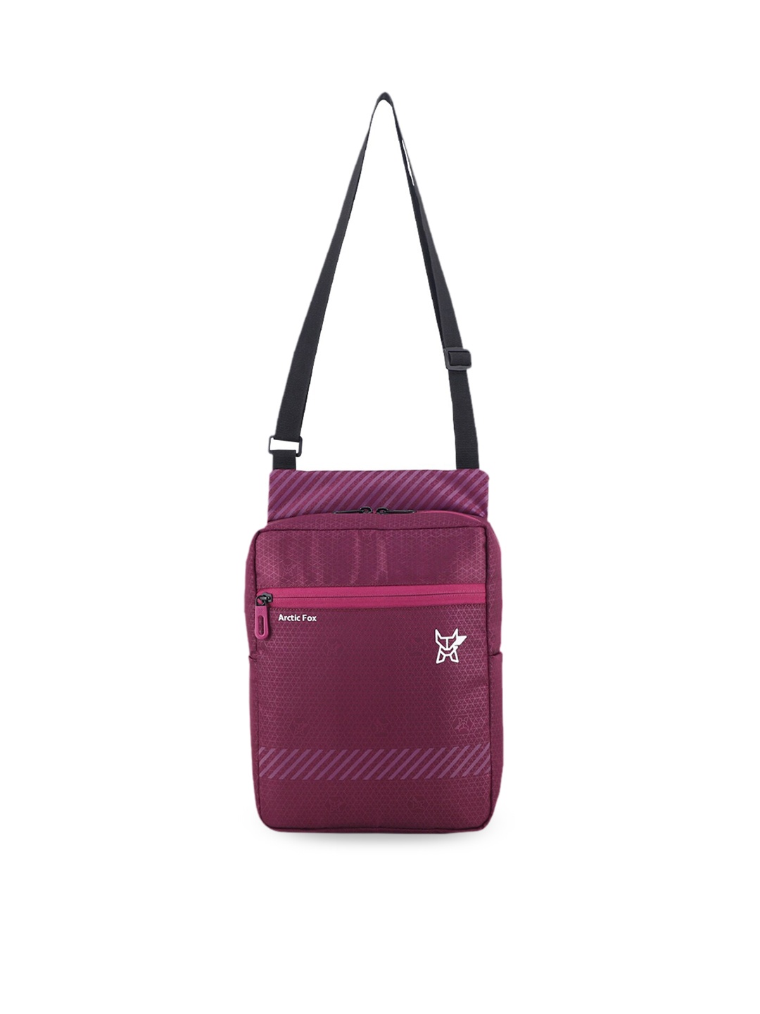 

Arctic Fox Magenta Printed PU Structured Sling Bag