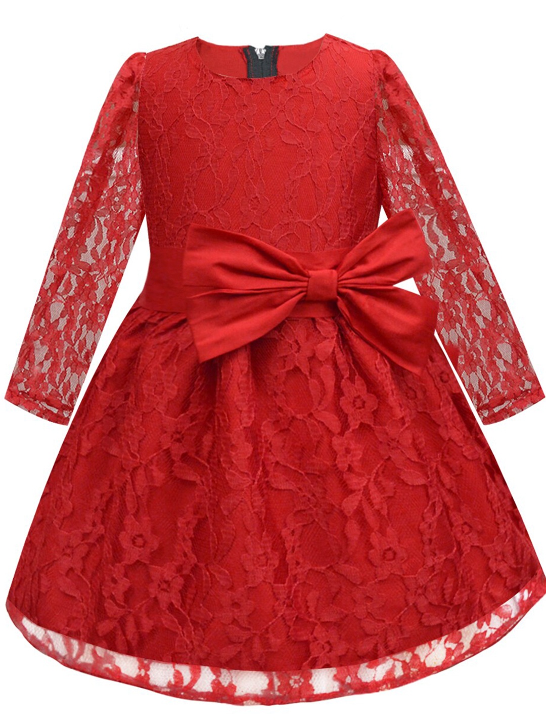 

A T U N Red Lace Dress