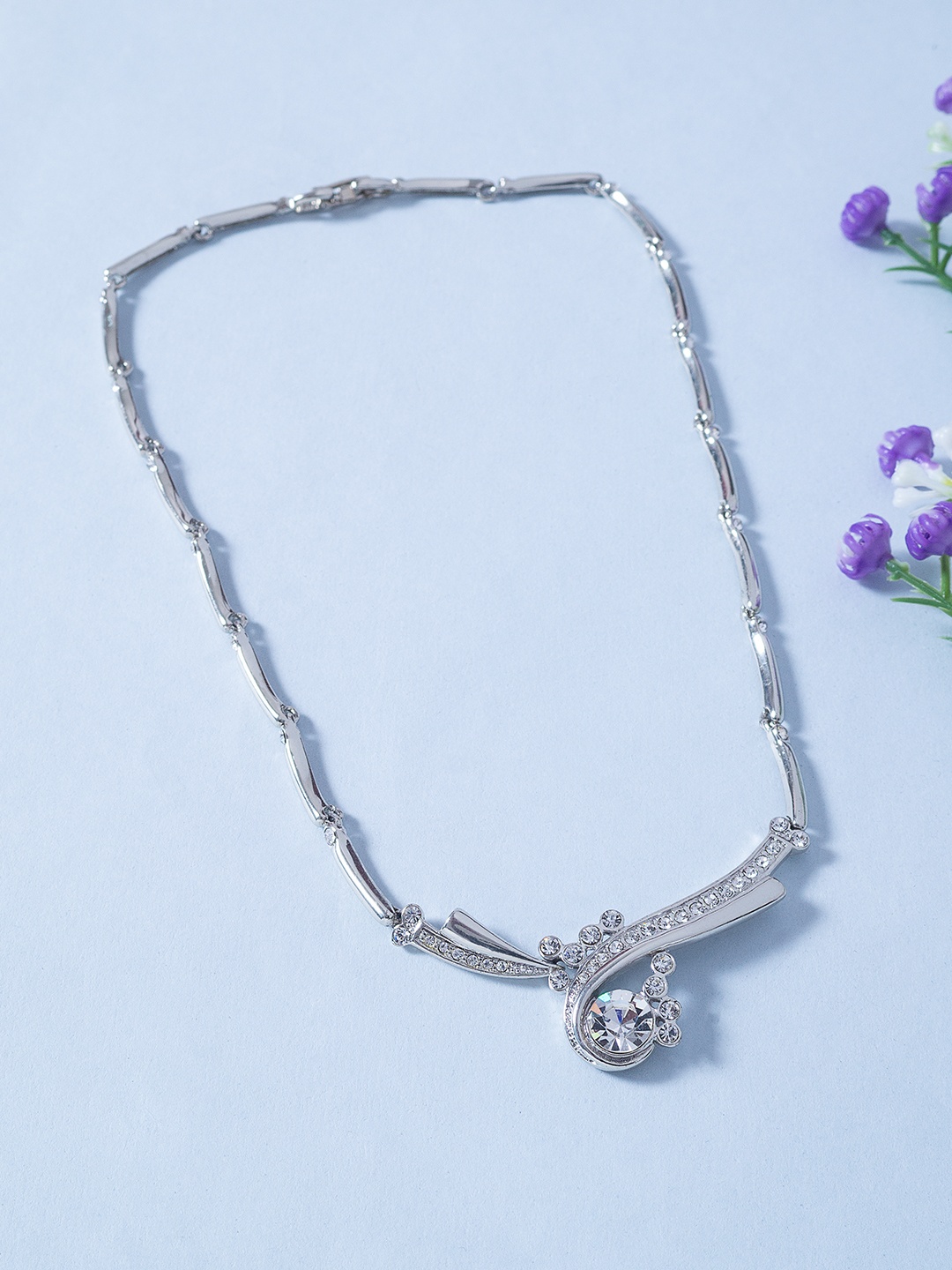 

Golden Peacock Silver-Toned Antique Necklace