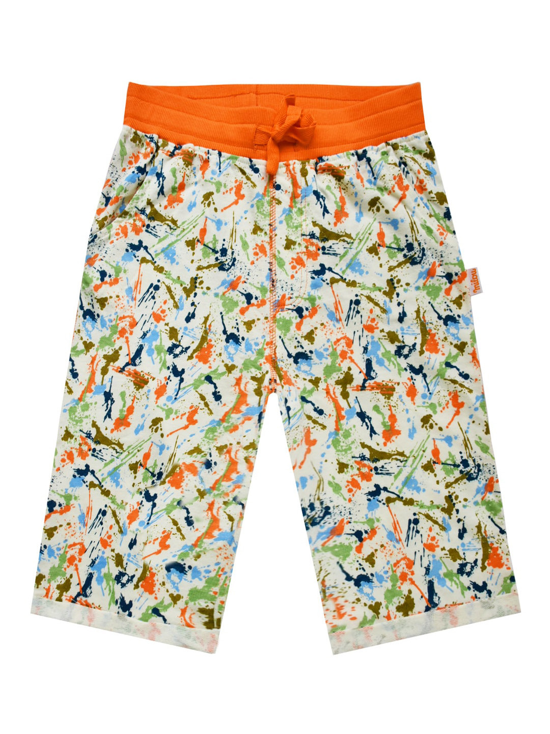 

milou Boys Beige Conversational Printed Regular Shorts