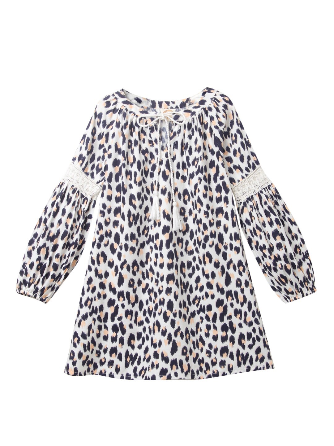 

Cub McPaws White & Black Animal A-Line Dress
