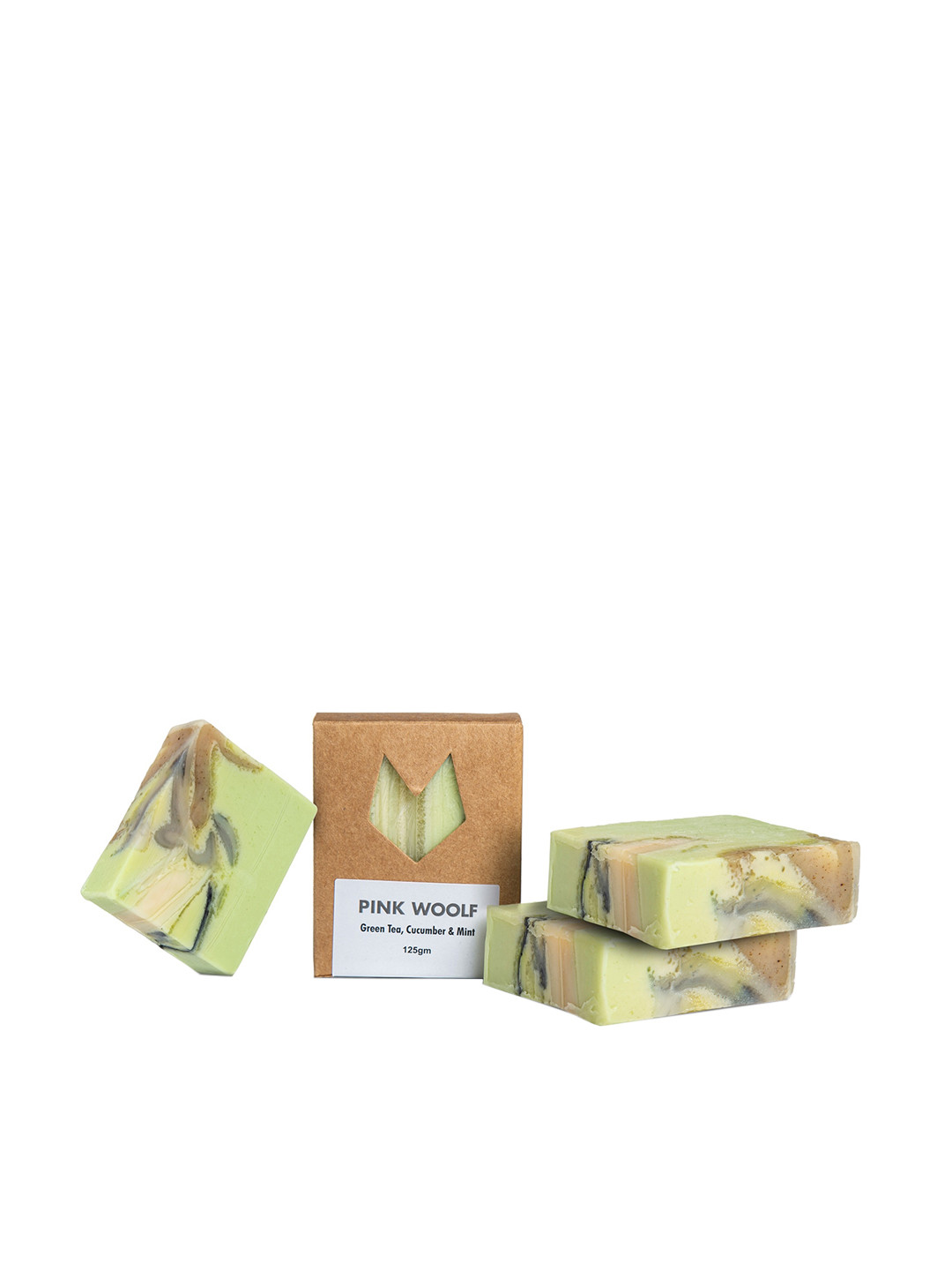 

PINK WOOLF Green Green Tea, Cucumber & Mint Organic Soaps