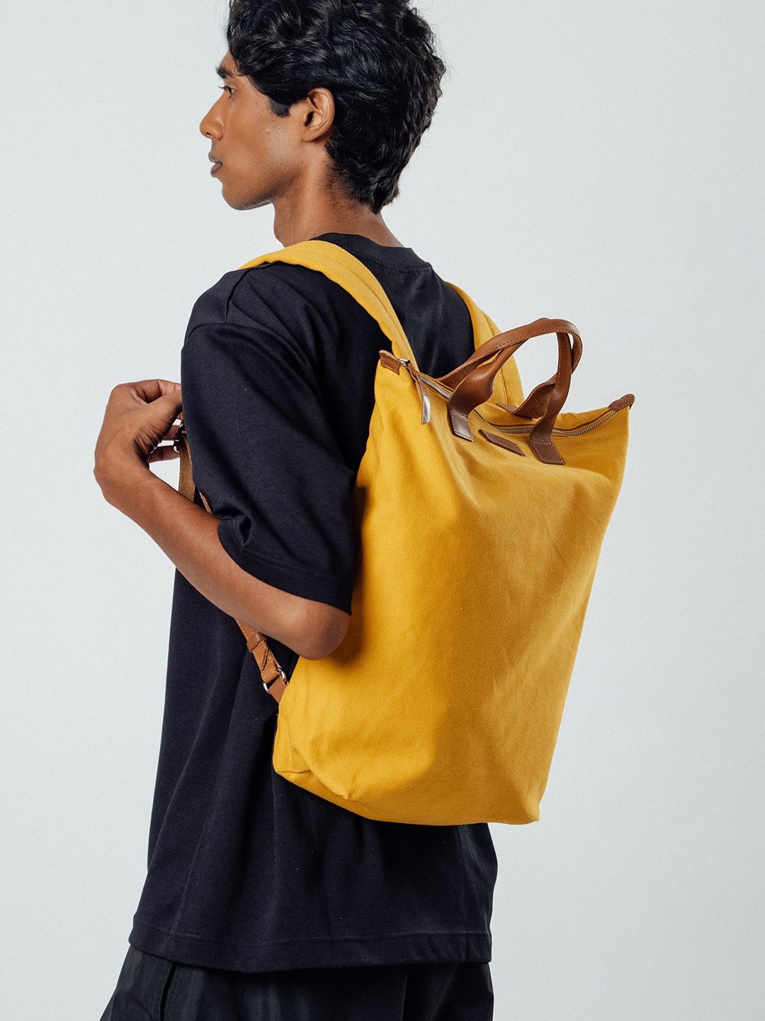 

DailyObjects Unisex Yellow & Brown Backpack