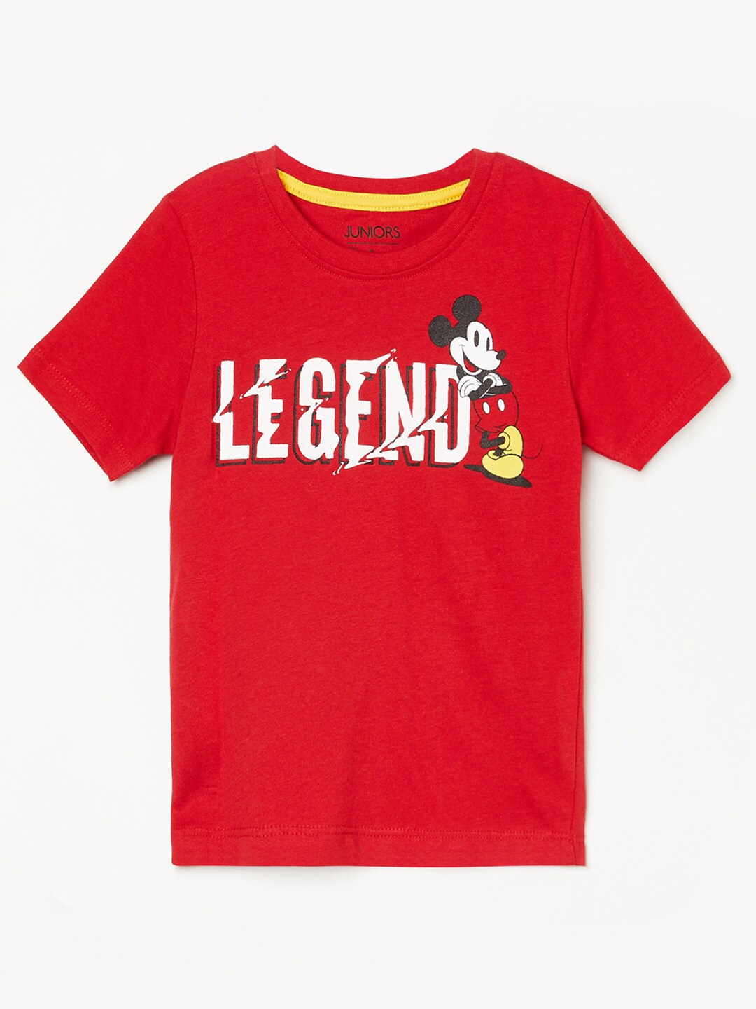 

Juniors by Lifestyle Boys Red Printed Cotton T-shirt