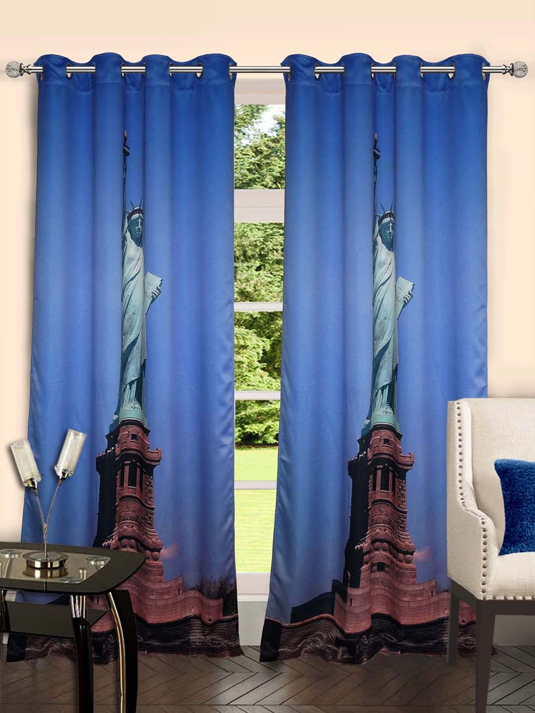 

Lushomes Multicoloured Digitally Printed Door Curtain, Multi